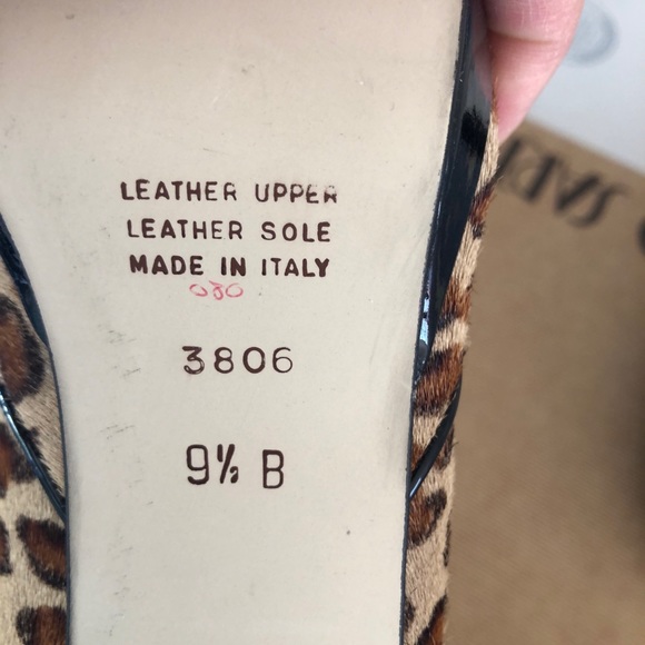 Massimo Baldi NWOT animal print open toe pump - Picture 6 of 8